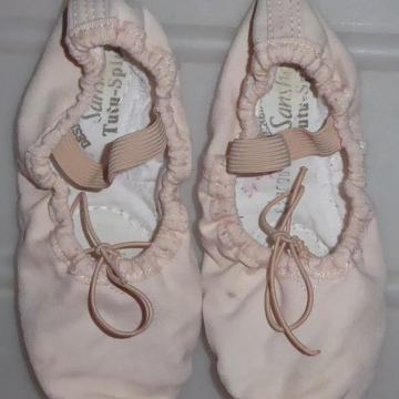 Dekliški baletni copatki Sansha roza št. 30/31