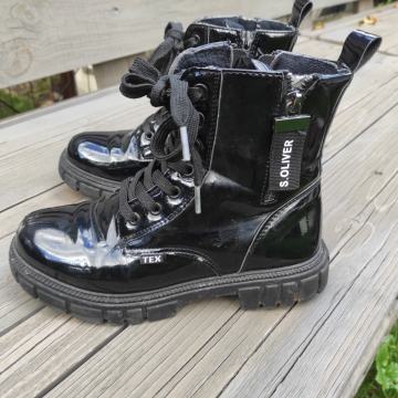 Dekliški škornji, gležnarji S Oliver 34, nepremočljivi