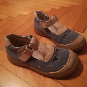 Dekliški usnjeni POL-ODPRTI ČEVLJI Ciciban, št. 29