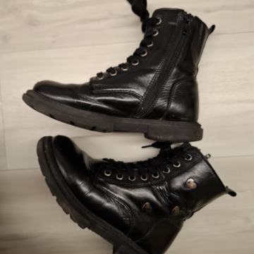 Otroški dekliški gležnarji Ciciban - črni škornji št. 32