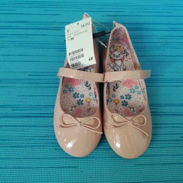 Roza dekliški čeveljčki, novi št. 30 (ID109)