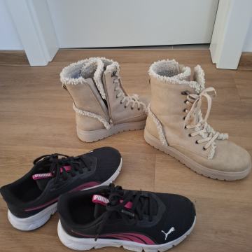 Zimski čevlji Esprit 35st., Puma superge 35,5 st.