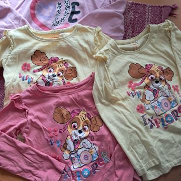 4x tanjši pulover + 1x oblekica št. 128