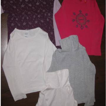 5 dekliških puloverjev, vel. 110/116