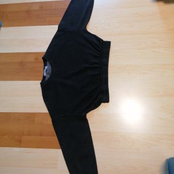 Črn crop top pulover FB SISTER, št. XXS