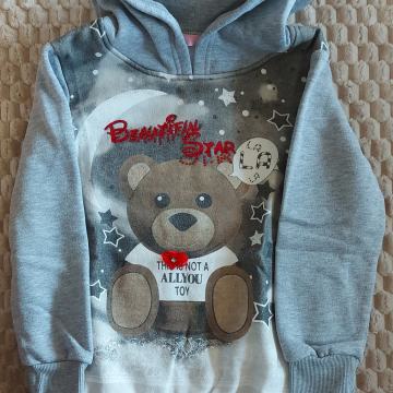 Dekliški pulover/kapucar št. 122/128