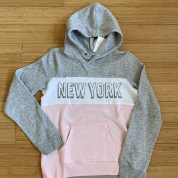 H&M nov z etiketo siv pulover s kapuco 14+ let, 170 cm