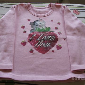 Majčka/pulover za punčko, velikost 2-3 leta