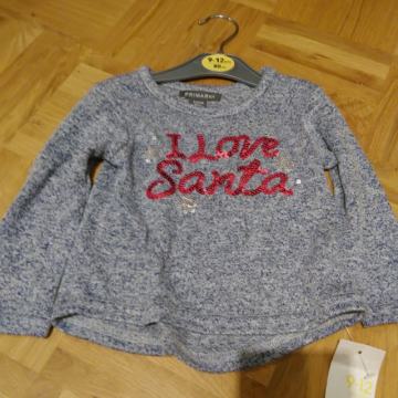 Puloverček z dolgimi rokavi št. 80 NOV