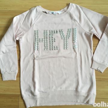 Roza pulover za 8let/10let oz 134cm/140cm