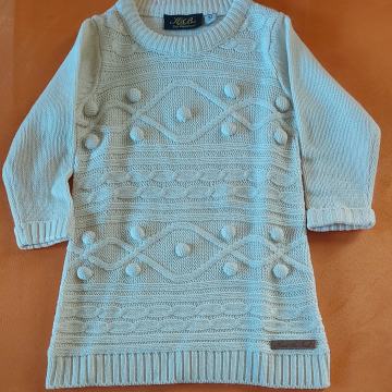 Topel daljši pulover za deklico št. 92