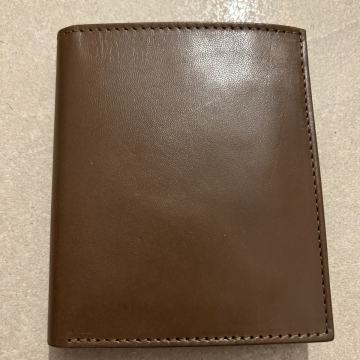 Unisex DENARNICA usnjena, rjava - za bankovce, kovance, kartice - NOVO