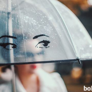 Dežnik Kate Spade Winking Eyes