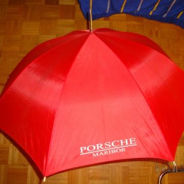 dežnik senčnik premer 112 cm rdeč avtomatski odpiralec