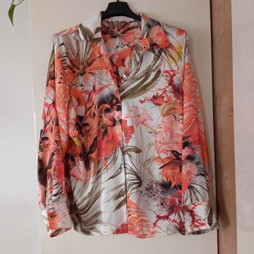 ALESSA W. ORANŽNO CVETLIČNA BLUZA 44