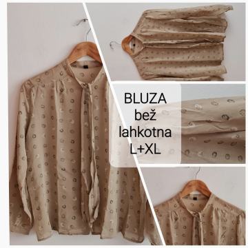 BLUZA - st.L+XL ■bež ■poletna