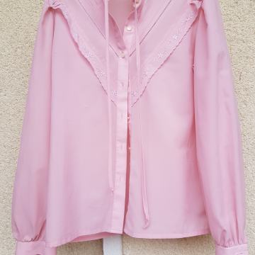 ROZA BLUZA Z VEZENINO 38/40