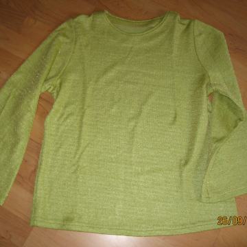 Unikat, zelena, bleščeča, ženska tunika, št. 40/42
