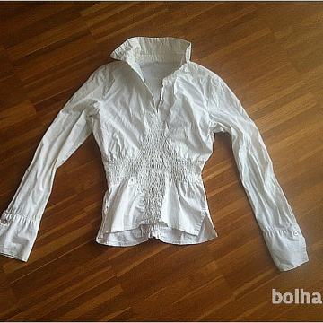 Zelo lepa, modna bela ženska bluza, M - S, UGODNO