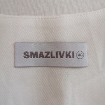 Ženska bluza z dolgimi rokavi, bela, št. M, Smazlivki