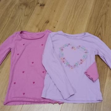 2x dekliška majica št. 122, CENA S POŠTNINO, Cool Club, dolgi rokavi