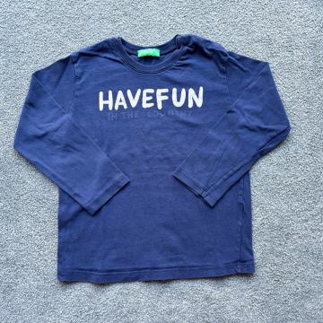 Benetton majica dolg rokav, 18-24 mes