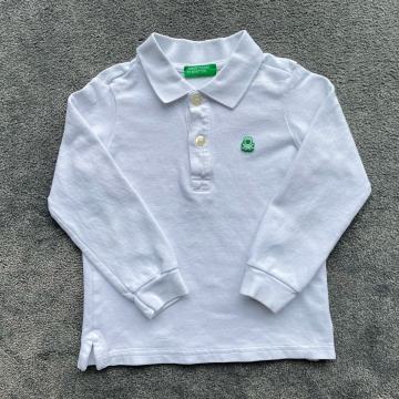 Benetton polo majica dolg rokav, št. 90 (18-24 mes.)