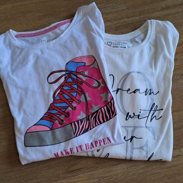 DEKLIŠKI KOMPLET DVEH MAJIC ŠT. 13-14 LET/164 CM