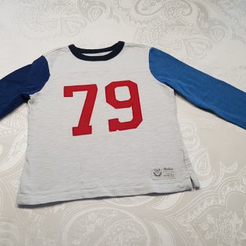 Fantovska majica znamke GAP-kids za 5 let modro bela, 79