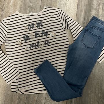 H&M majčka vel.134-140,jeggins vel.140