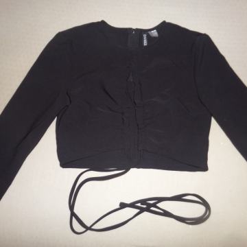 Majica z trakci za zavezovanje H&M, št. 164/170 (NOVA)