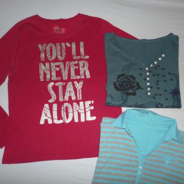 Majice - dekliške z dolgimi rokavi, št. 170/176