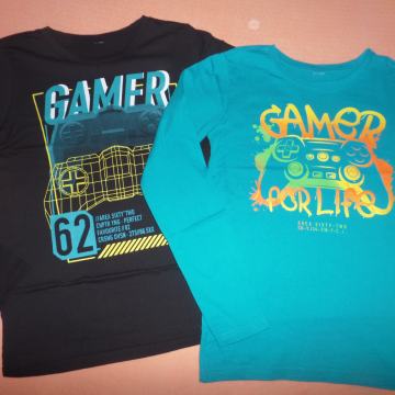 Majici dolg rokav Gamer, št. 158 (kot novi, obe skupaj 12)