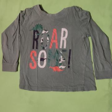 Otroška majica dolge rokave tanka dinozavri