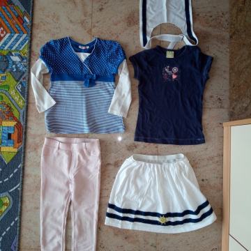 Otroške dekliške oblačila: majica puli srajca 104 110 116