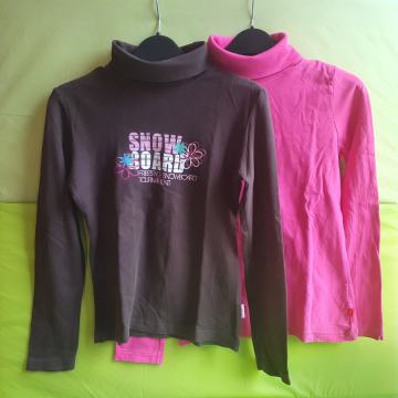 Dekliški puli majica z ovratnikom - smučarska BOMBAŽ 134/140 10-11 let