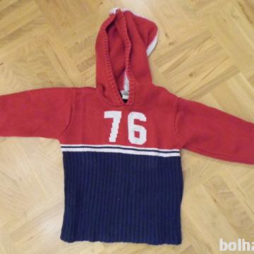 Pulover H&M št.80 s kapuco