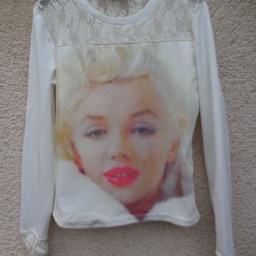 BELA ČIPKASTA MAJČKA MARLY MONROE S