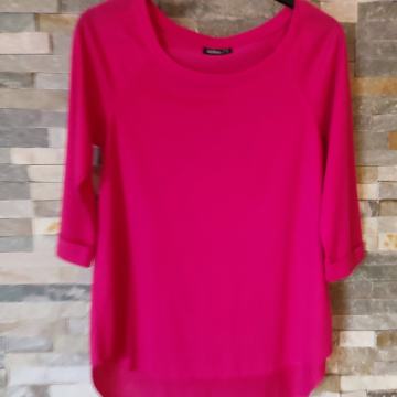 Roza majčka s ¾ rokavi