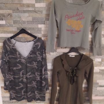 Majice - vojaško zelena barva