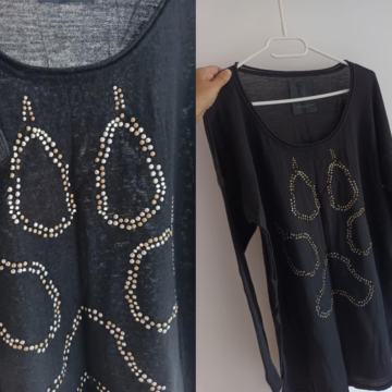 Merino volnena daljsa majica/tunika L (kot nova)