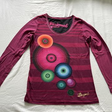 Ženska majica z dolgimi rokavi Desigual, velikost L (realna št. M)