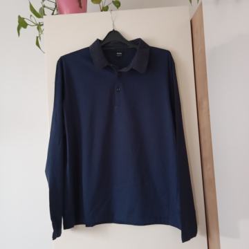 HUGO BOSS NOVA MODRA BOMBAŽNA  MAJCA XL