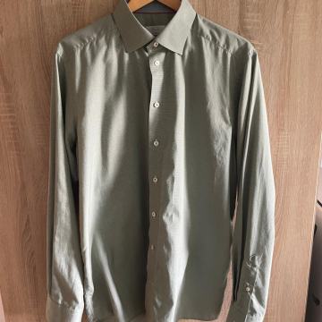 Eton zelena-bela srajca v vzorcu "houndstooth" – velikost 43