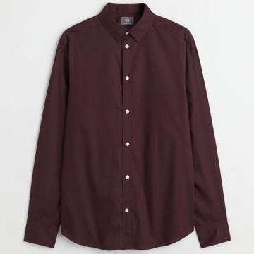 HM Slim Fit XS srajci, easy iron, novo (temno zelena, bordo rdeča)