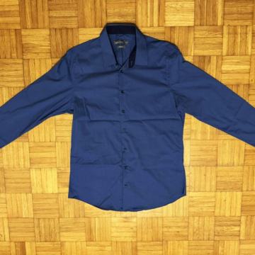 Modra srajca dolg rokav (številka L)