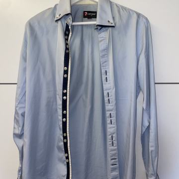 Moška svetlomodra srajca 7camicie (M)