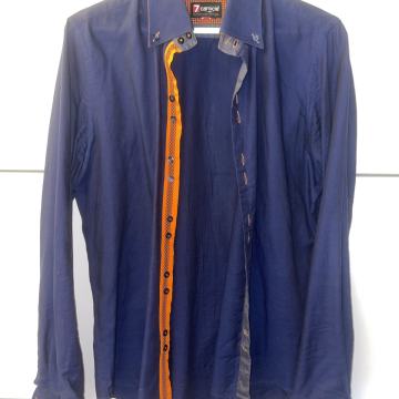 Moška temnomodra srajca 7camicie (M)