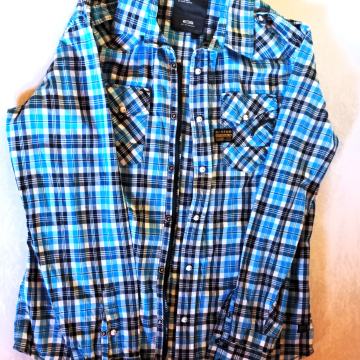 Prodam modro karirasto srajco velikosti L