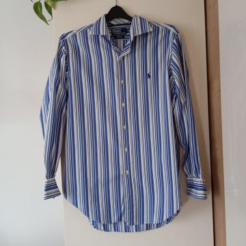 RALPH LAUREN  MODRO BELA ČRTASTA SRAJCA M/L
